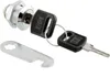 A lock, two keys, and a small wrench are displayed against a white background. Produktbild-Vorschau