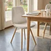 Stuhlhusse - Beige - 1 Stück - Samt - Bezug für Produktbild-Vorschau 5