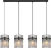 Globo Lighting Hängeleuchte Metall schwarz matt, 4x E27 Produktbild-Vorschau 8