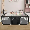 Baby Laufstall 180x120x66cm mit Basketball-Netz Produktbild-Vorschau 3