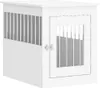 vidaXL Gabbia per cani in stile arredamento bianco 55x75x65 Anteprima dell’immagine prodotto 1