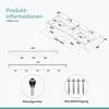 Diagrams and specifications for a double sink. Produktbild-Vorschau