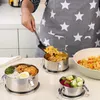 Belle Vous 3er Pack Brotdose Edelstahl - Lunchbox Set mit Produktbild-Vorschau 5