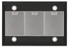 Respekta Inselhaube Cara, Mattschwarz mit Glasfront, 90 cm Produktbild-Vorschau 5