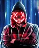 Halloween Maske, LED Maske im Dunkeln Leuchtend, Halloween Produktbild-Vorschau 2