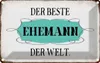 vianmo Blechschild 12x18 cm der beste Ehemann Welt Spruch Produktbild-Vorschau 1