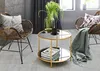 HAKU Beistelltisch Couchtisch gold - Metall, Produktbild-Vorschau 3