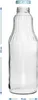 6x 1L Glasflaschen mit Metalldeckel – Saft- und Produktbild-Vorschau 6