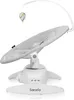 A baby bouncer with a mobile hanging above it, set against a white background. Produktbild-Vorschau