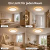 Lámpara de techo LED con luz nocturna de 1800K, 24W. Vista previa de la imagen del producto 6