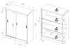 Metalowa szafka biurowa H. 120 x W. 80 x T. 40 cm / Szafka Podgląd zdjęcia produktu 5