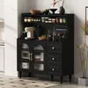 Highboard Küchenschrank mit verstellbaren Regalen Produktbild-Vorschau 3