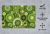 MuchoWow® Mauspad Mousepad Blumen - Grün - Muster 27x18 cm Produktbild-Vorschau 3