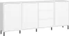 Wohnzimmer Möbel Set in Weiß modern mit Sideboard, Produktbild-Vorschau 3