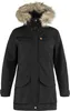 A black parka with a fur-lined hood. Produktbild-Vorschau