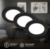 3er Set LED Einbaustrahler Flach Deckenspots 12cm Produktbild-Vorschau 3