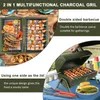 SunJas Holzkohlegrill K-GN22A  Reisegrill Edelstahl Produktbild-Vorschau 6