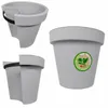 Vaso da fiori Benza con tubo di scolo, grigio chiaro – Set Anteprima dell’immagine prodotto 3