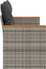 vidaXL Gartensofa 2-Sitzer mit Kissen Grau Poly Rattan Produktbild-Vorschau 5
