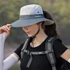 Damen Outdoor UV-Schutz Faltbarer Sonnenhut Netz Breite Produktbild-Vorschau 5