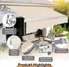 Izrielar Markise 250 x 200 cm Beschattung Terrasse & Balkon Produktbild-Vorschau 5