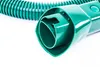 A close-up of a green vacuum cleaner hose attachment. Produktbild-Vorschau