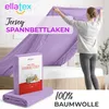 EllaTex Jersey Topper Spannbettlaken 200x200–200x220 Produktbild-Vorschau 2