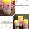Set aus 3 weihnachtlichen LED-Kerzen mit Fernbedienung – Produktbild-Vorschau 4