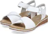 Rieker Damen Keil-Sandaletten Weiß Voir les images du produit 33