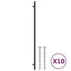 vidaXL Möbelgriffe 10 Stk. Schwarz 480 mm Edelstahl Produktbild-Vorschau 1