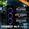 Greed® MK2 AMD Power - PC Gaming  - AMD Ryzen 7 5700X - RTX Anteprima dell’immagine prodotto 3