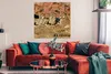 MuchoWow® Poster Gepardenmutter und -junge 100x100 cm - Produktbild-Vorschau 2