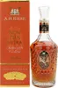 A bottle of A.H. Riise Non Plus Ultra Ambre d'Or Excellence rum and its packaging are displayed against a white background. Produktbild-Vorschau