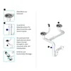 GRANMASTER Siphon Küchenspüle Manuelle 2-Kammer Produktbild-Vorschau 4
