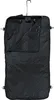 An open black garment bag hanging from a hook. Anteprima dell’immagine prodotto