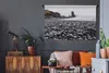 MuchoWow® Wandteppich Wandbehang Schwarzer Lavastrand auf Produktbild-Vorschau 5