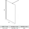 SONNI Schermo doccia walk-in NANO-GLASS (110 cm) Vetro per Anteprima dell’immagine prodotto 11