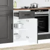 vidaXL Küchenunterschrank Kalmar Schwarz Holzwerkstoff Produktbild-Vorschau 3