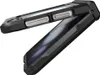 A black phone case is shown from a diagonal angle against a white background. Produktbild-Vorschau