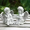 2er-Set kleine Deko Engelfiguren, Grabengel, Engelpaar je Produktbild-Vorschau 3