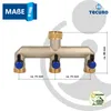tecuro 3-Wege Verteilerstück 3/4 Zoll (DN 15) mit Produktbild-Vorschau 6