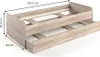 Lit d'enfant Vitalispa Enzo Sonoma 90x200 cm avec matelas, Voir les images du produit 3