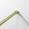 Walk in Dusche 120 cm Duschwand Gold gebürstet Produktbild-Vorschau 7