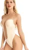Dámske body s otvoreným chrbtom - SILKLINE Beige XL Náhľad obrázku produktu 3