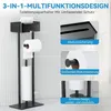 Toilettenpapierhalter Stehend Edelstahl Schwarz Matt mit Produktbild-Vorschau 3