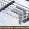 Ausziehbarer Wäschetrockner 64-110 cm, 6,6 m Trockenlänge Productafbeelding-voorbeeld