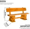 MEGA HOLZ, Gartenbank, Kiefer, Massiv, 120 cm, 2-Sitzer, Produktbild-Vorschau 2