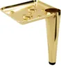 Möbelbeine Set aus 4 Stück, goldchrom, Höhe 13 cm, Elegante Produktbild-Vorschau 3