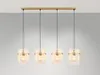 Globo Lighting Hängeleuchte Metall goldfarben matt, 4x E27 Produktbild-Vorschau 2