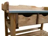 Pflanztisch braun imprägniert - Gärtnertisch mit Schubladen Produktbild-Vorschau 7